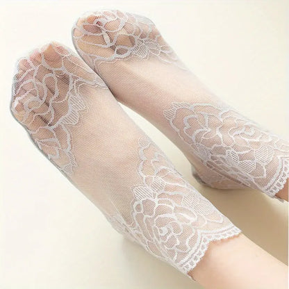 Feeluxe™ - Elegant Lace Socks From Cool, Breathable Mesh (60% Off)