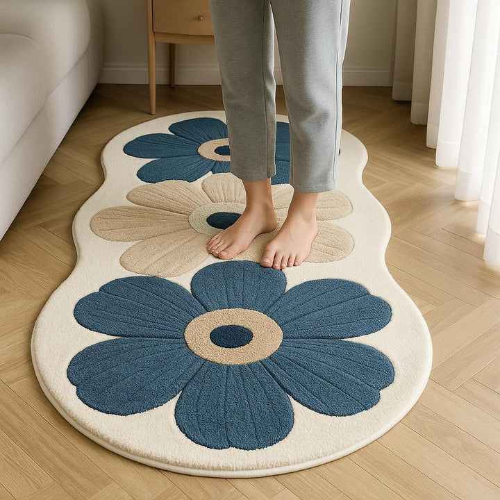 Velveterra™ – Soft Irregular Flower Pattern Rug
