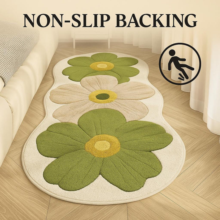 Velveterra™ – Soft Irregular Flower Pattern Rug