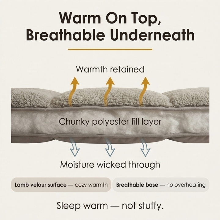 Veluria™ – Thick Lamb Velour Mattress Pad