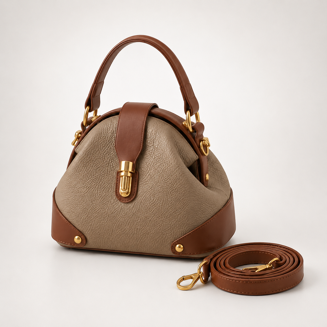 Cola™ – Two-Tone Leather Handbag for Day to Night