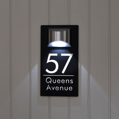 Havenlit™ - Personalized Solar Modern Door Plaque