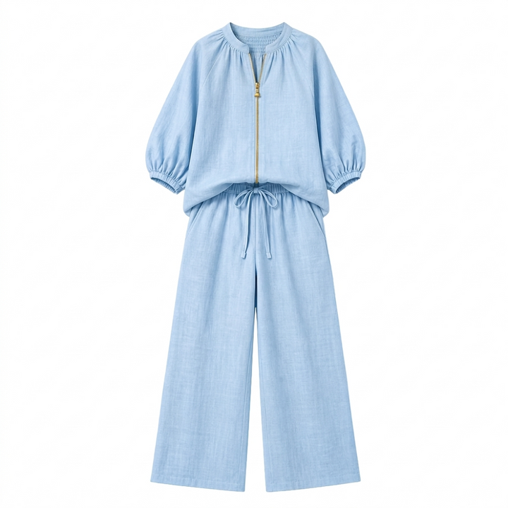 Veluna™ – 2-Piece Set with Gold Zip