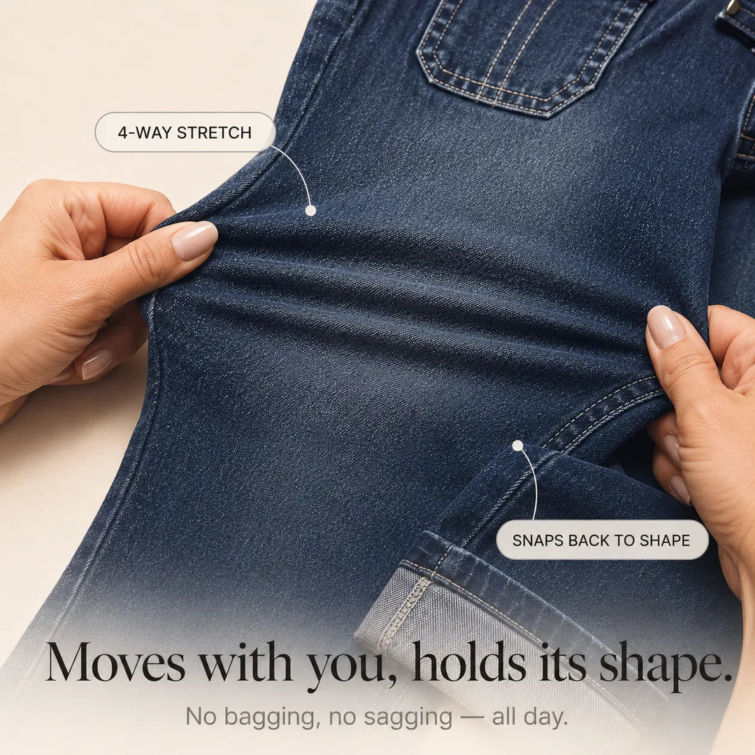 Curvella – Curvy Fit Stretch Denim Capri Jeans, Mid Rise Cuffed Hem