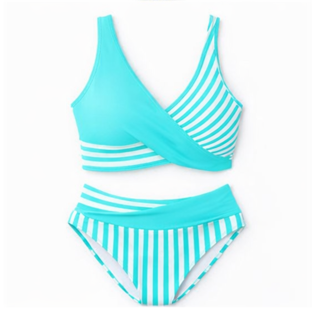 Marivela™ – Wrap-Front High-Waist Bikini Set