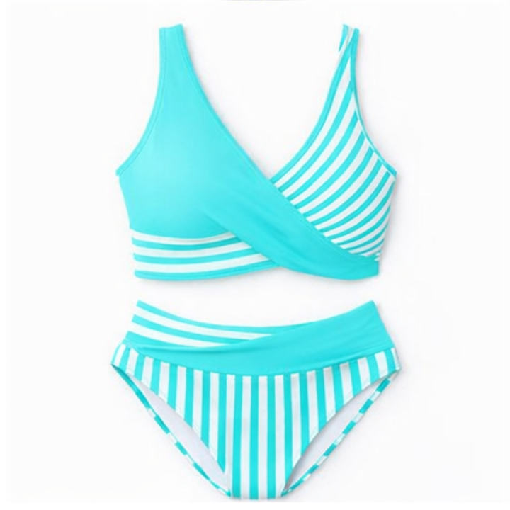 Marivela™ – Wrap-Front High-Waist Bikini Set