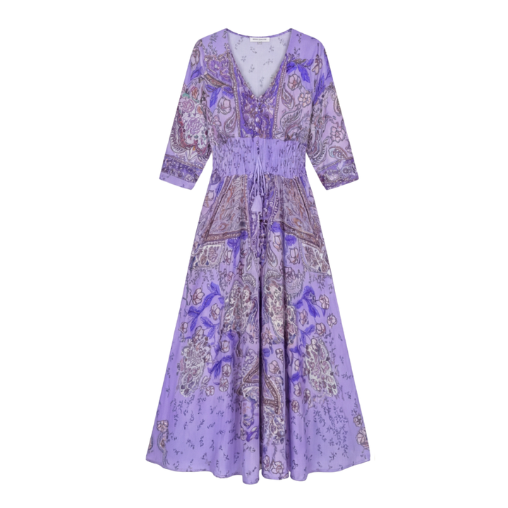 Floressa™ Flowy Floral V Neck Maxi Dress