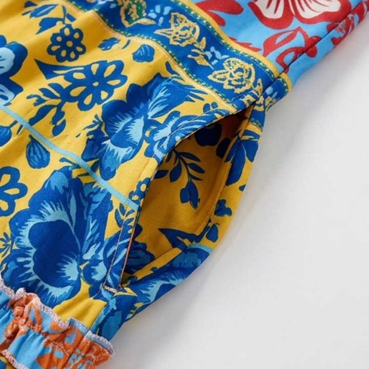 Vivanya™ – Bold Floral Summer Maxi Dress