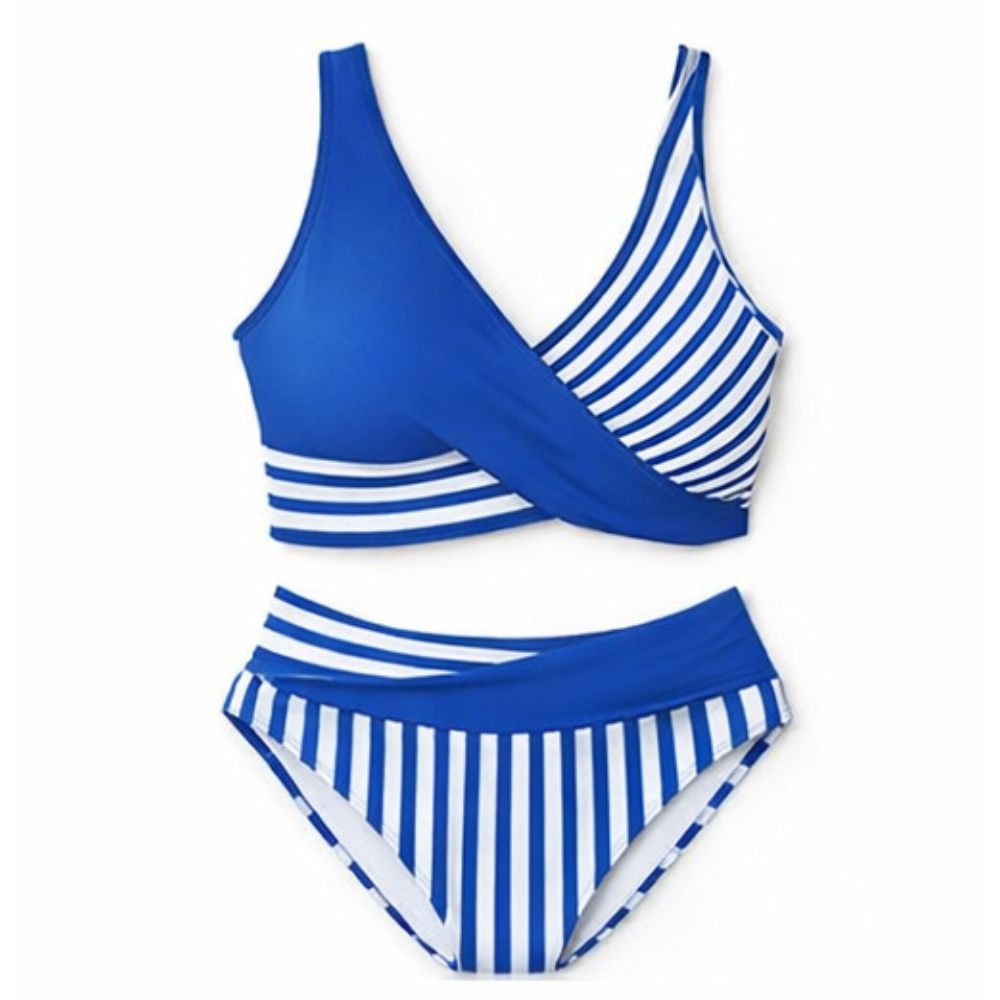 Marivela™ – Wrap-Front High-Waist Bikini Set