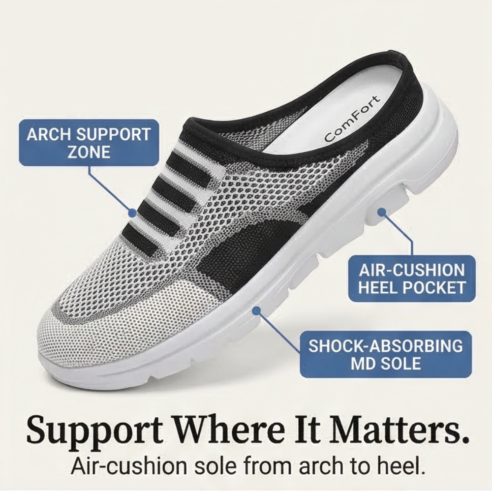 Stepvana™ – Breathable Air Cushion Slip On Mules