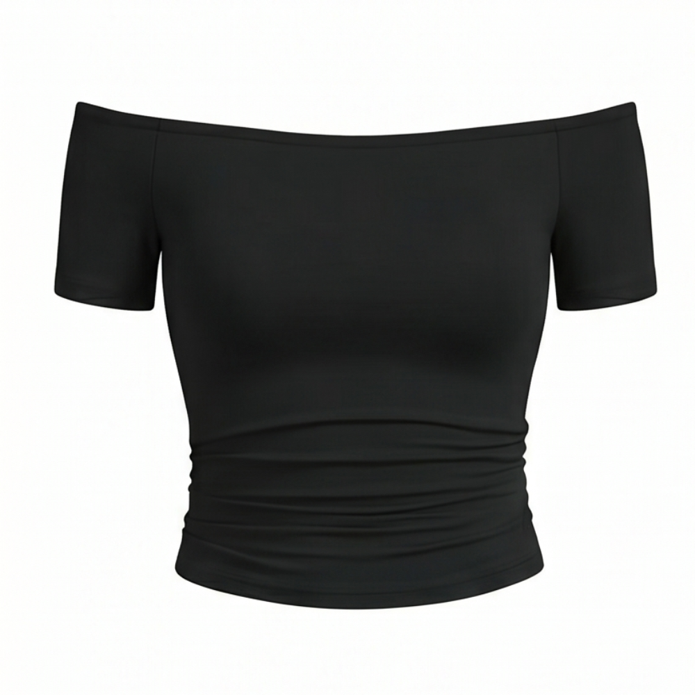 Velora - Women's Off-Shoulder Slim-Fit Top