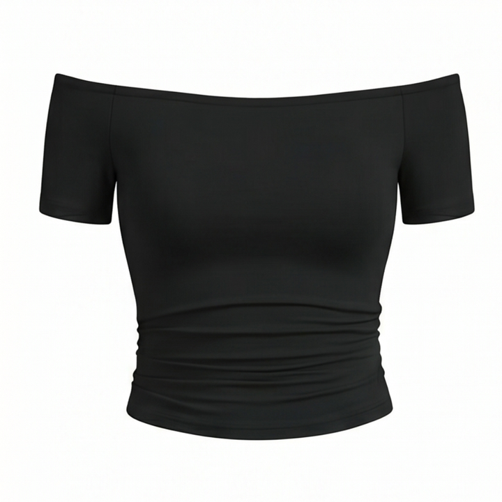Velora - Women's Off-Shoulder Slim-Fit Top
