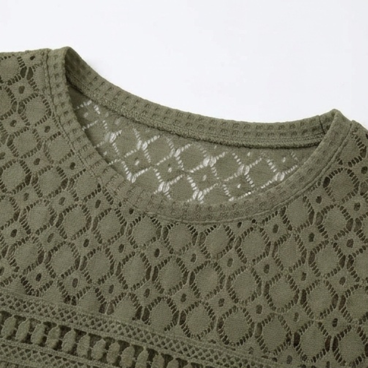 Lunavia™ – Breezy Open-Weave Knit Top