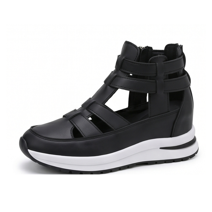 Veluna™ - Caged Wedge Sandals with Hidden Platform