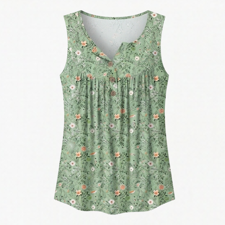 Florelle™ – Flowy Sleeveless Summer Top