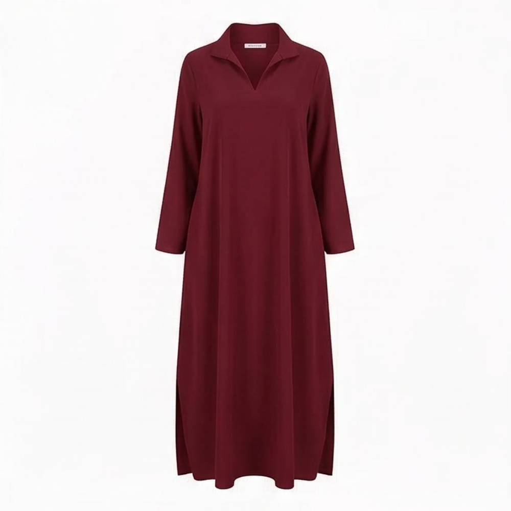 Veluna™ – Effortless Side Slit Maxi Dress