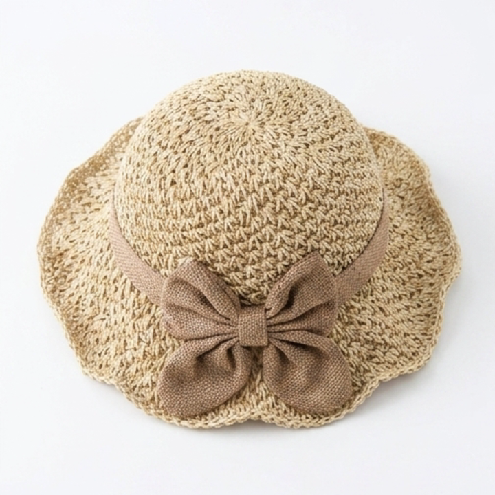 Bellabrim™ – Woven Straw Hat with Bow Detail