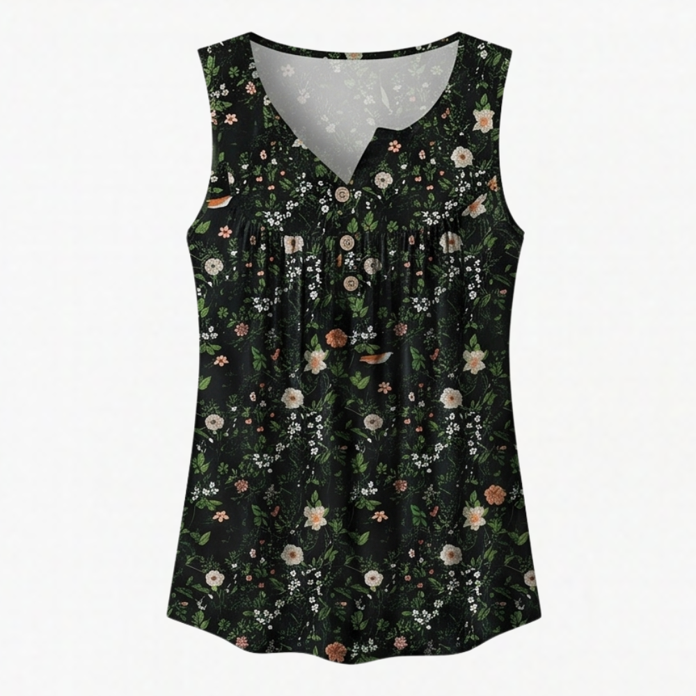 Florelle™ – Flowy Sleeveless Summer Top