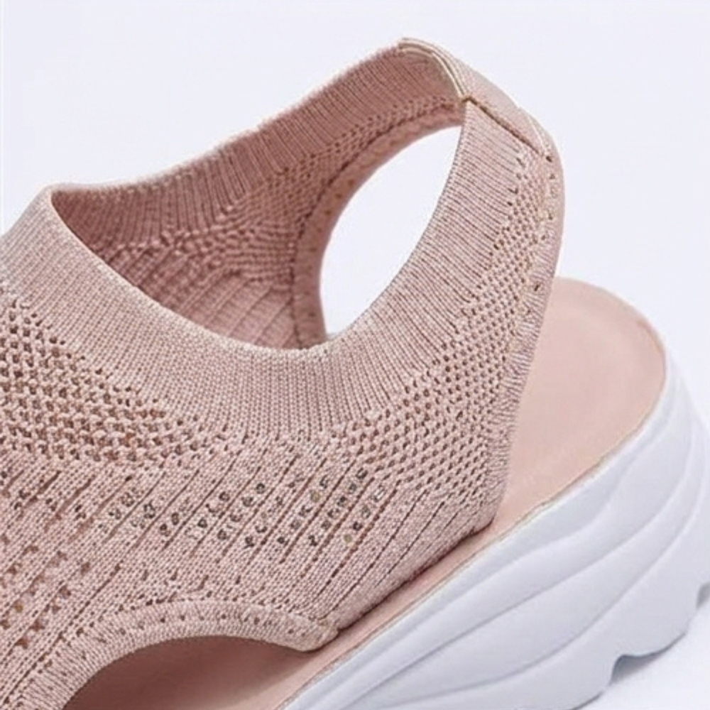 Caluna™ – Cushioned Slip-On Platform Sandals