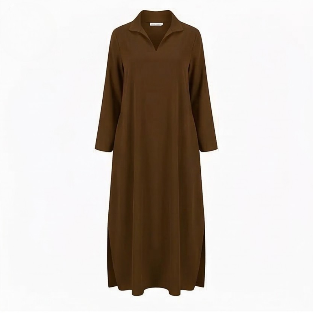 Veluna™ – Effortless Side Slit Maxi Dress