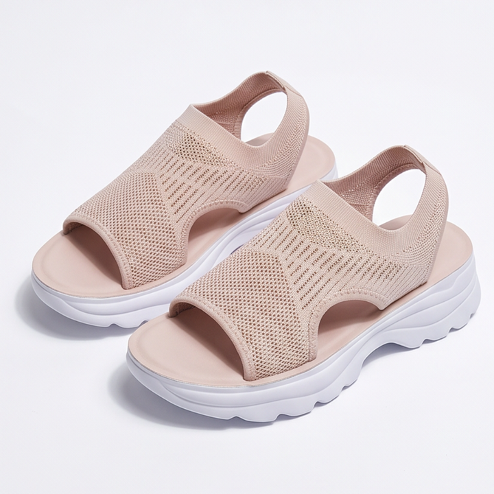 Caluna™ – Cushioned Slip-On Platform Sandals