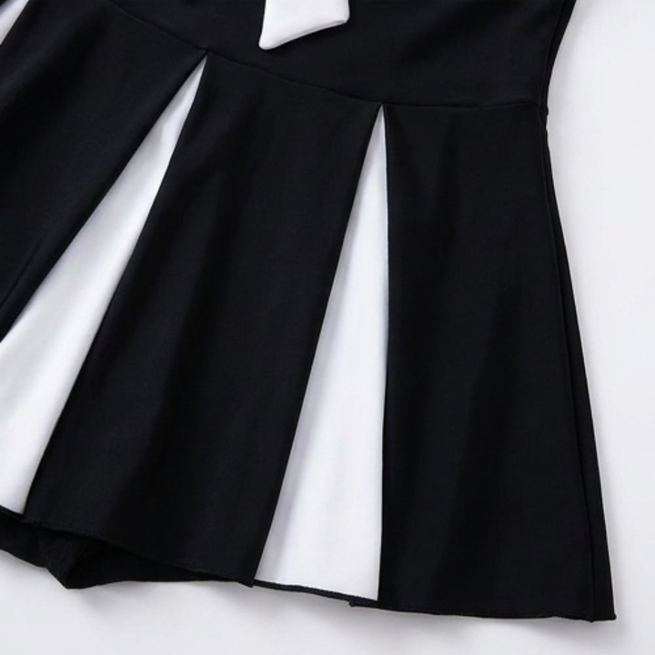 Soliera™ – Plus-Size Halter Swimdress with Boy Shorts