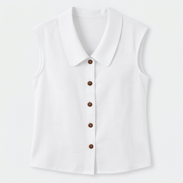 Linora™ – Breezy Collared Summer Top