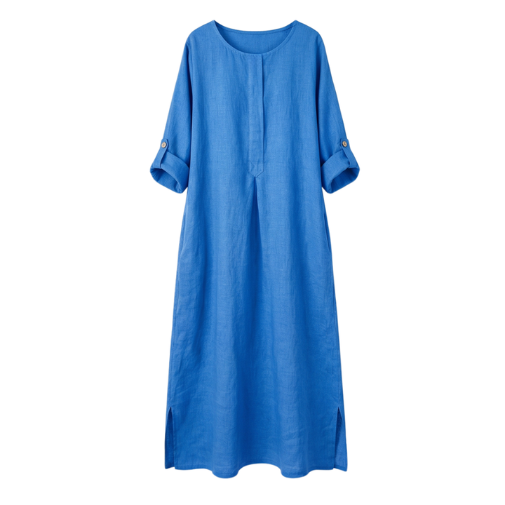 Lunavia™ – Flowy Linen-Style Maxi for Everyday Elegance