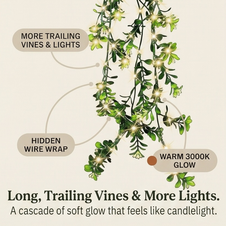 Lumivia™ - Solar Hanging Ivy Lantern for Magical Evening Gardens