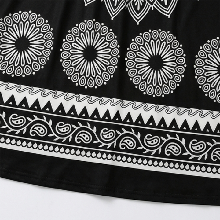 Mandara™ – Bohemian Mandala Maxi Dress