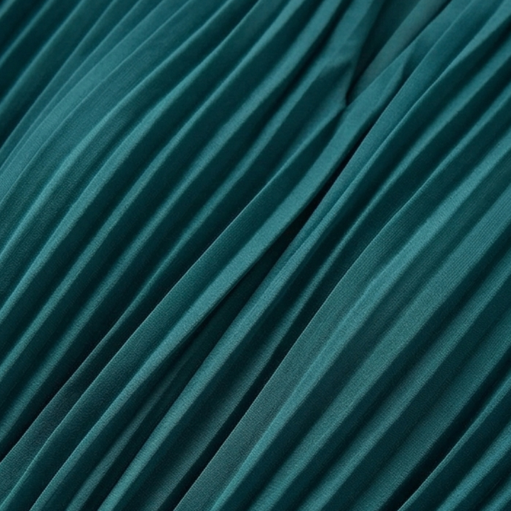 Keyfa™ – Pleated Ruffle Midi Dress