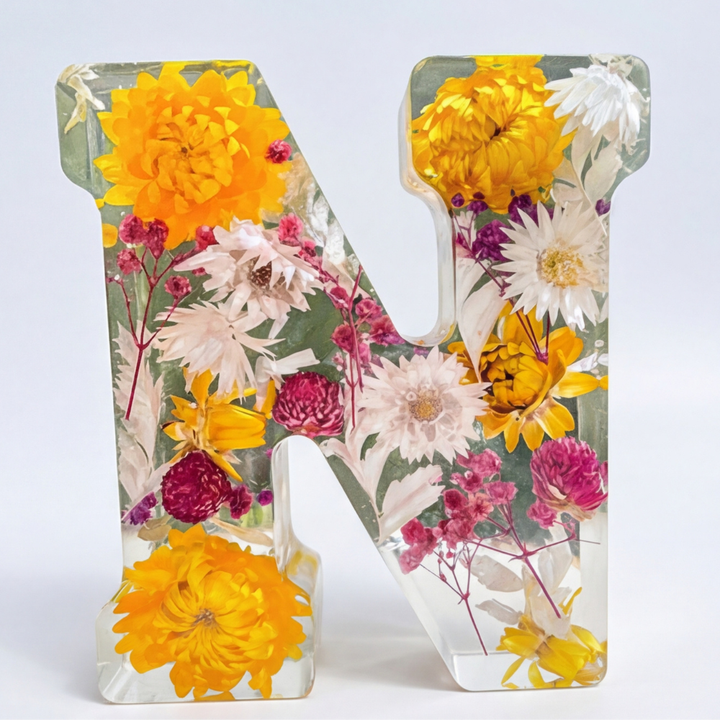 Florenza™ – Personalized Floral Resin Letter Light