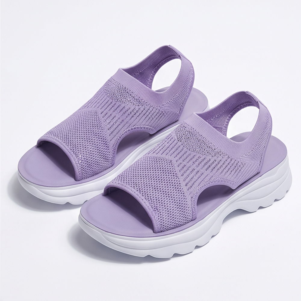 Caluna™ – Cushioned Slip-On Platform Sandals