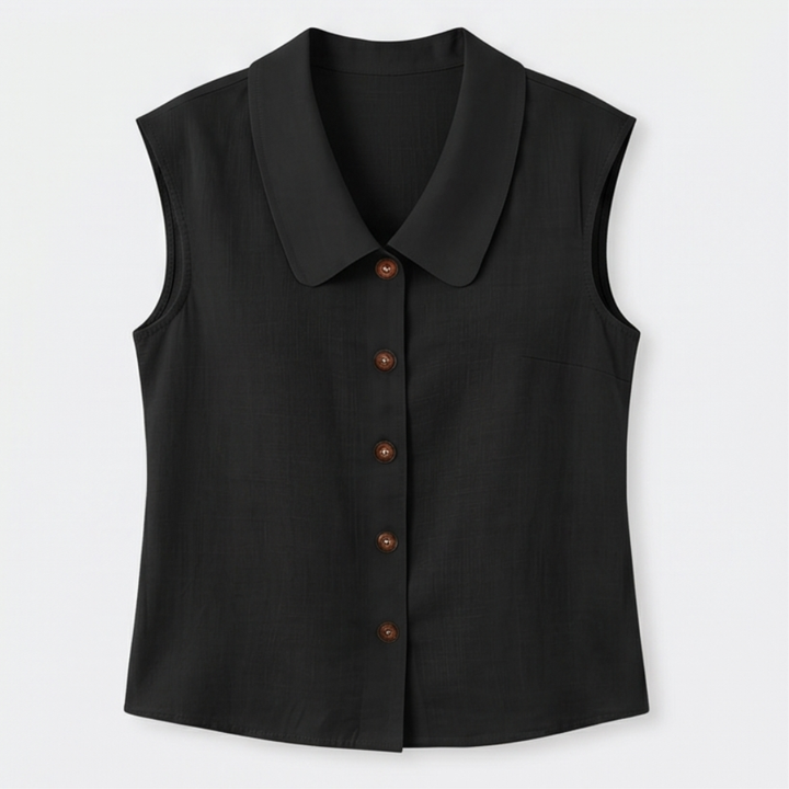 Linora™ – Breezy Collared Summer Top