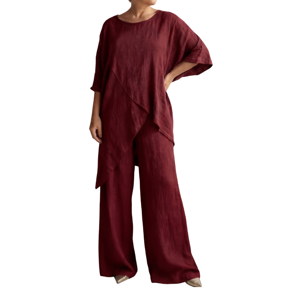 Sofienne™ – Asymmetrical Two Piece Set