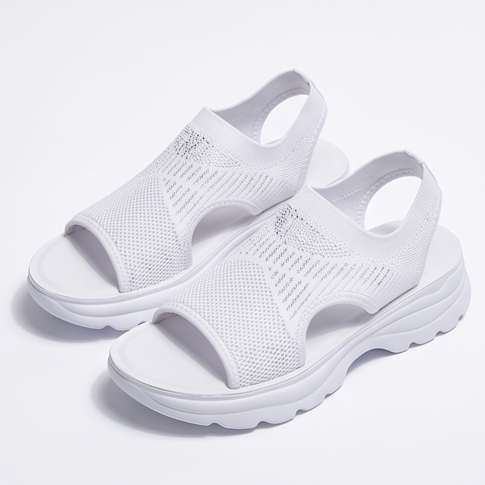 Caluna™ – Cushioned Slip-On Platform Sandals