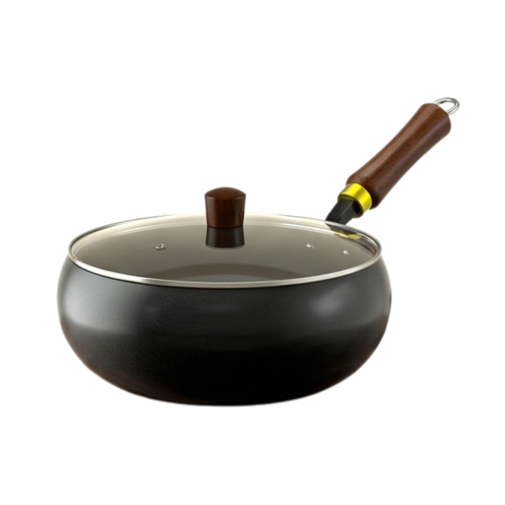 Forgehome™ – Deep Belly Cast Iron Wok with Lid