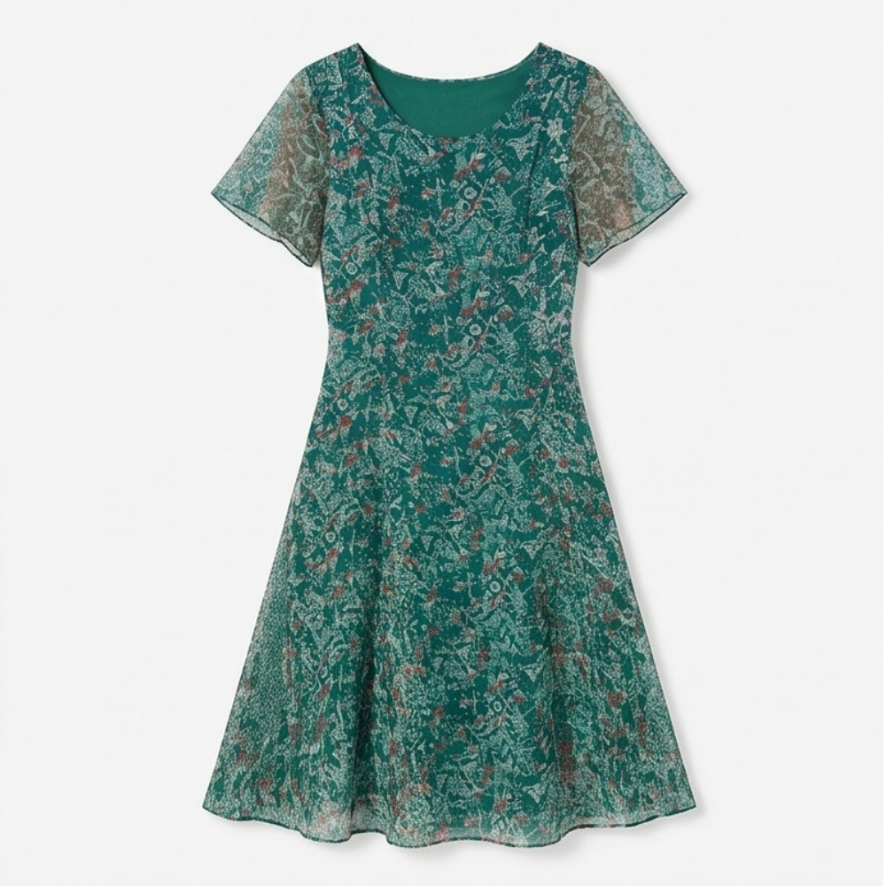 Kynara™ - Flutter-Sleeve Midi Dress for Easy Summer Elegance