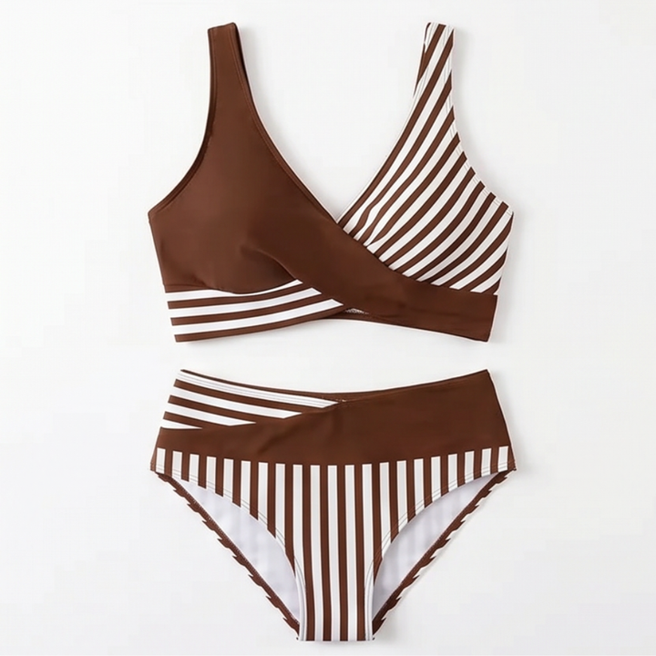 Marivelle™ – Wrap-Front High-Waisted Bikini