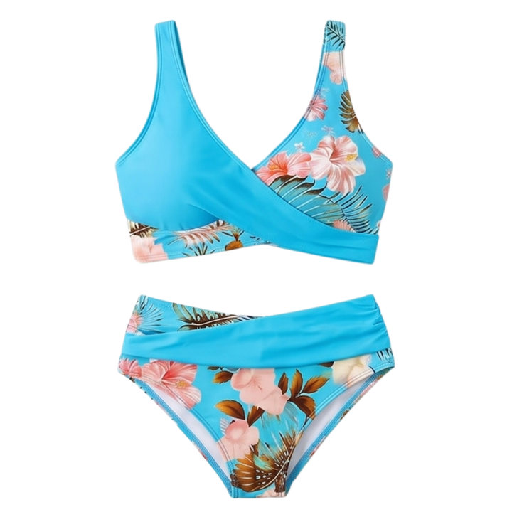 Marivela™ – Tummy-Flattering Wrap Bikini Set