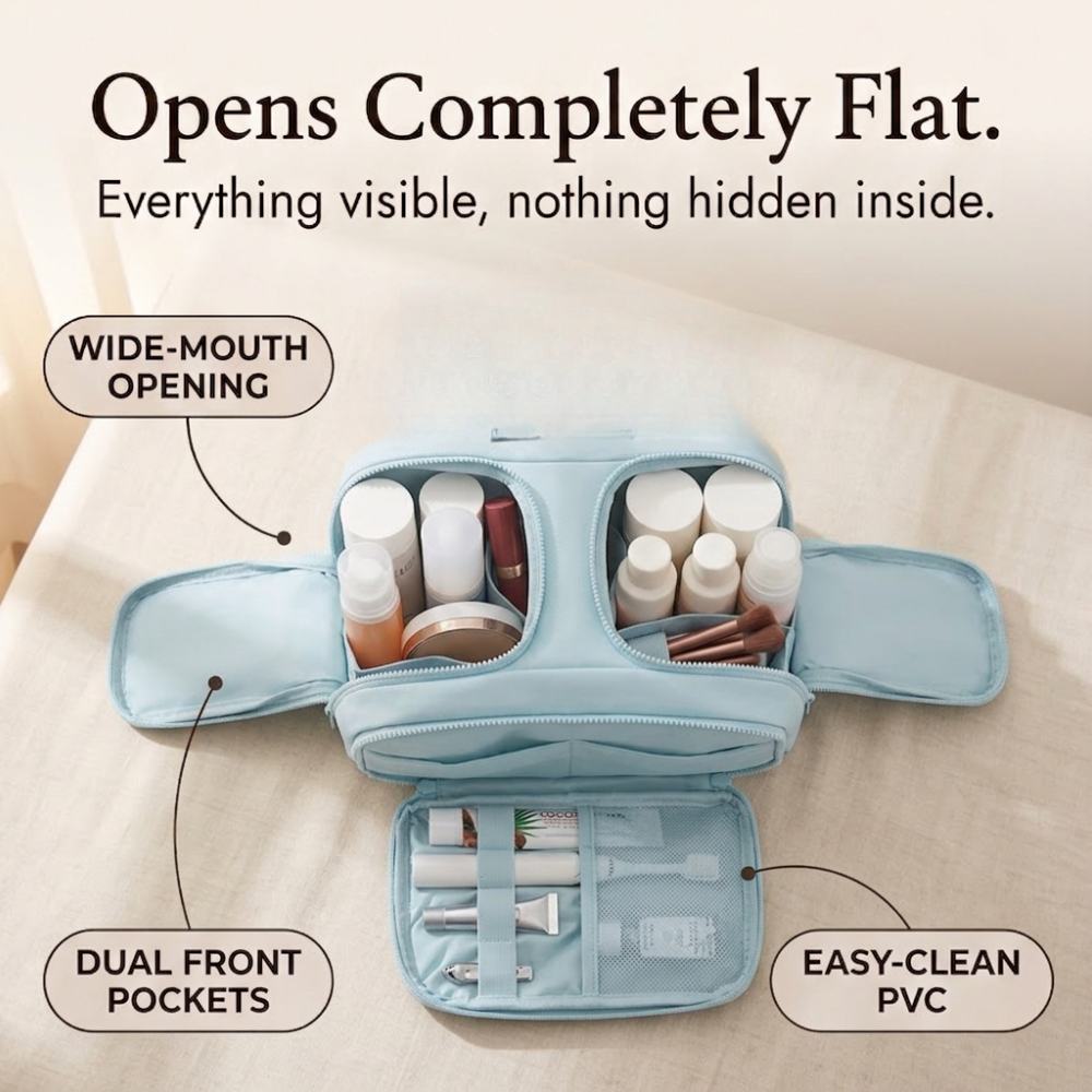 Cloudette™ – Wide-Mouth Toiletry Bag