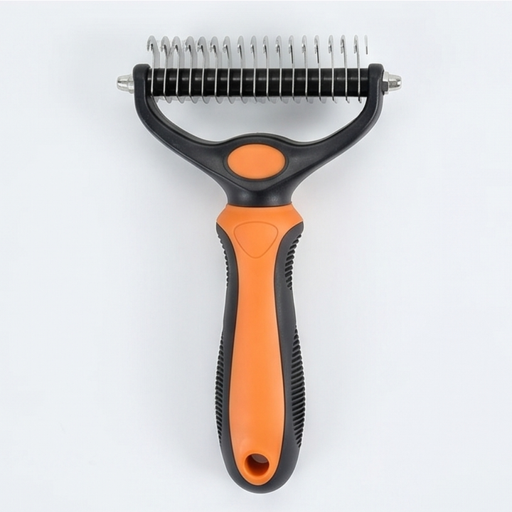 Furmela™ – Double-Sided Dematting Brush for Shedding Dogs