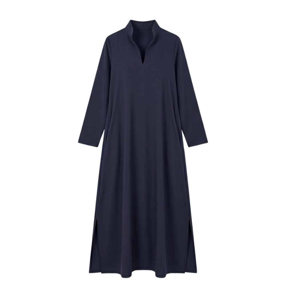 Lunavia™ - Loose Maxi Dress with Side Slits