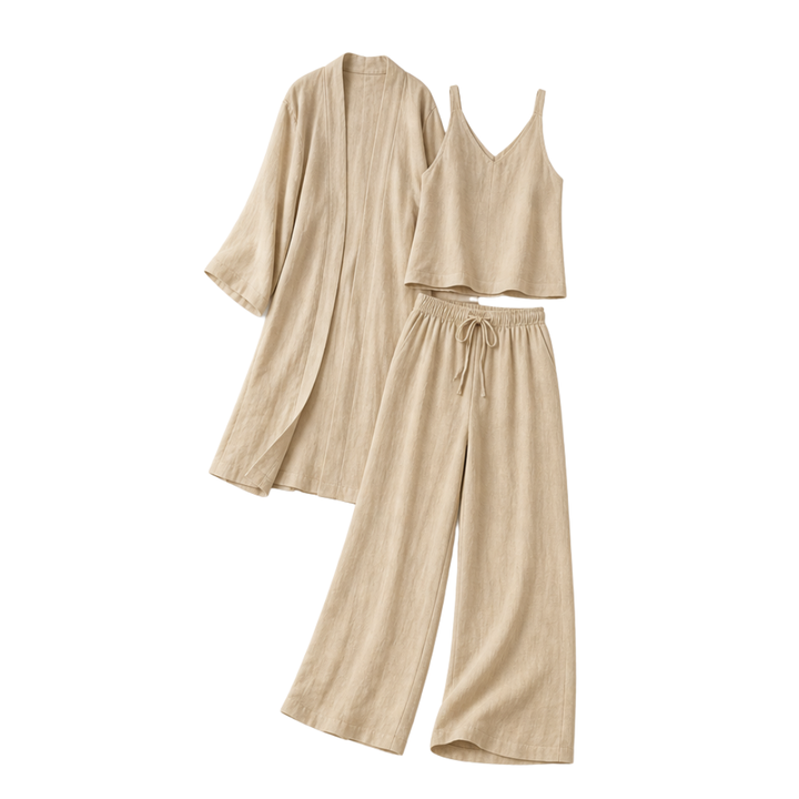 Eloria™ - Elegant 3-Piece Loungewear Set for Effortless Style