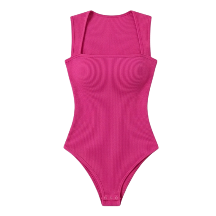 Snatella™  Snatched Square Neck Bodysuit for Everyday Layering