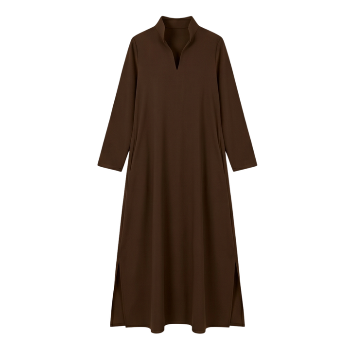 Lunavia™ - Loose Maxi Dress with Side Slits