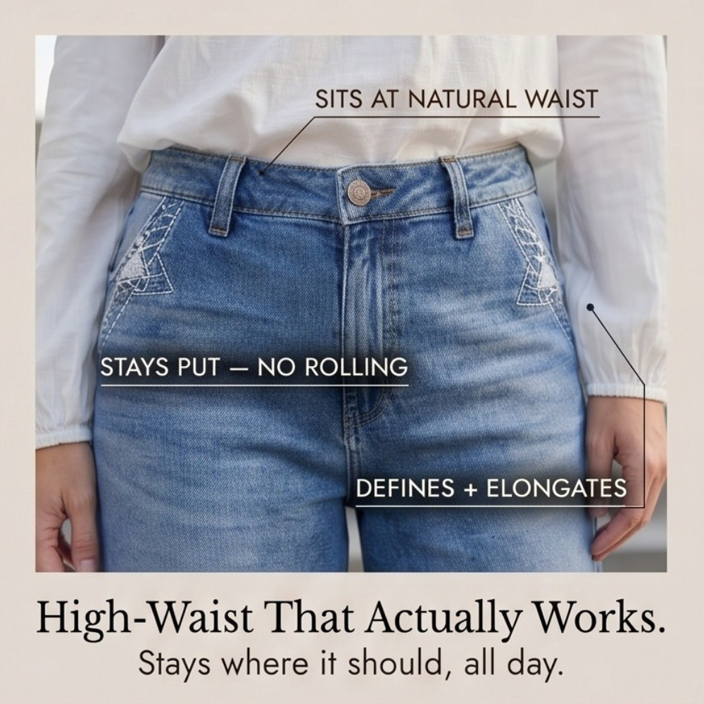 Luvenza™ - Vintage Wide-Leg Flare Jeans for Effortless Style