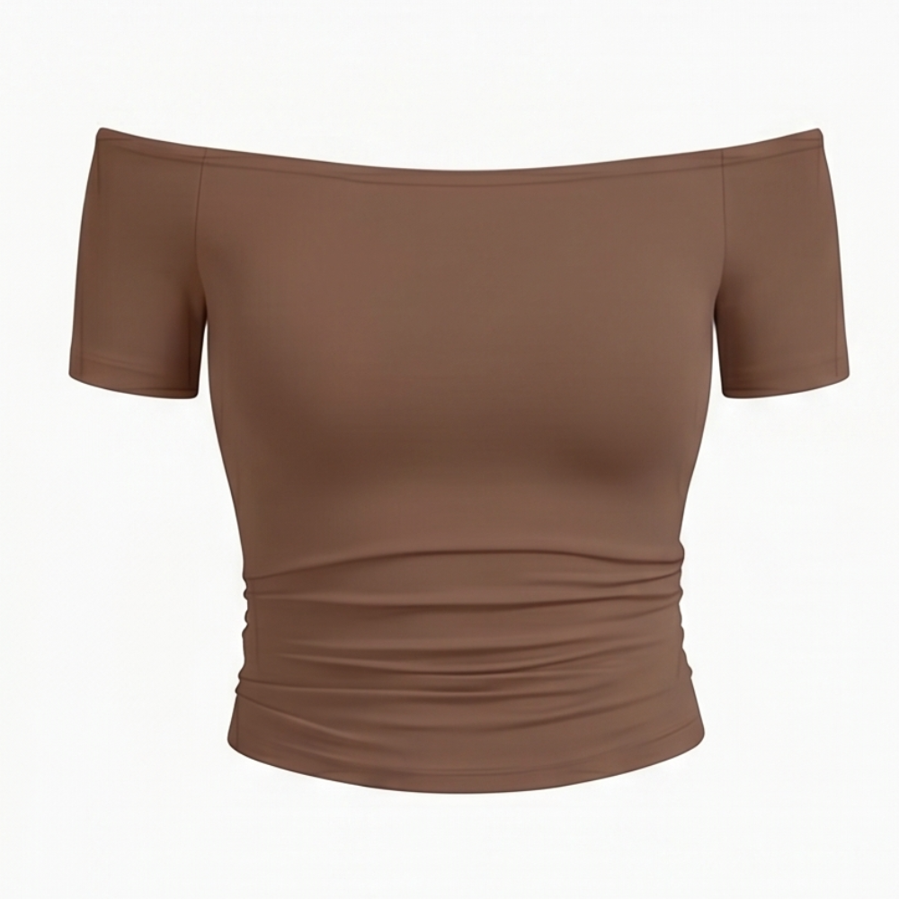 Velora - Women's Off-Shoulder Slim-Fit Top