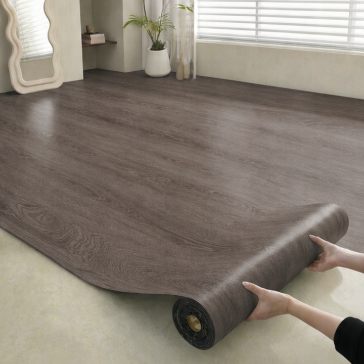Plankly™ – Waterproof Wood-Grain Floor Roll