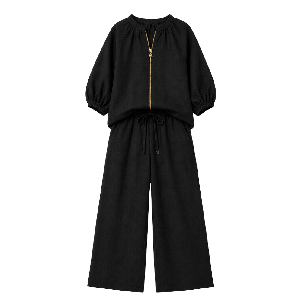 Veluna™ – 2-Piece Set with Gold Zip